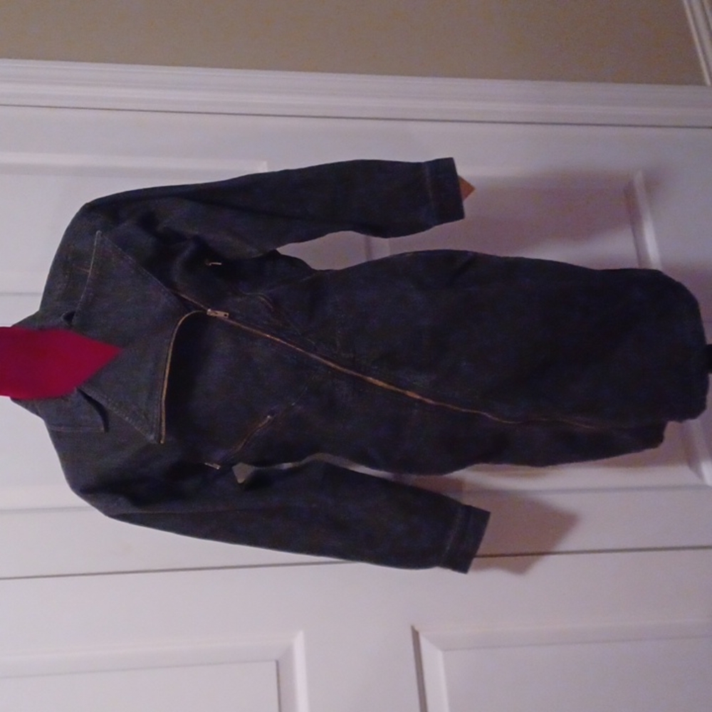 Neiman Marcus Denim Asymmetrical Zip-Up Dress - NWT